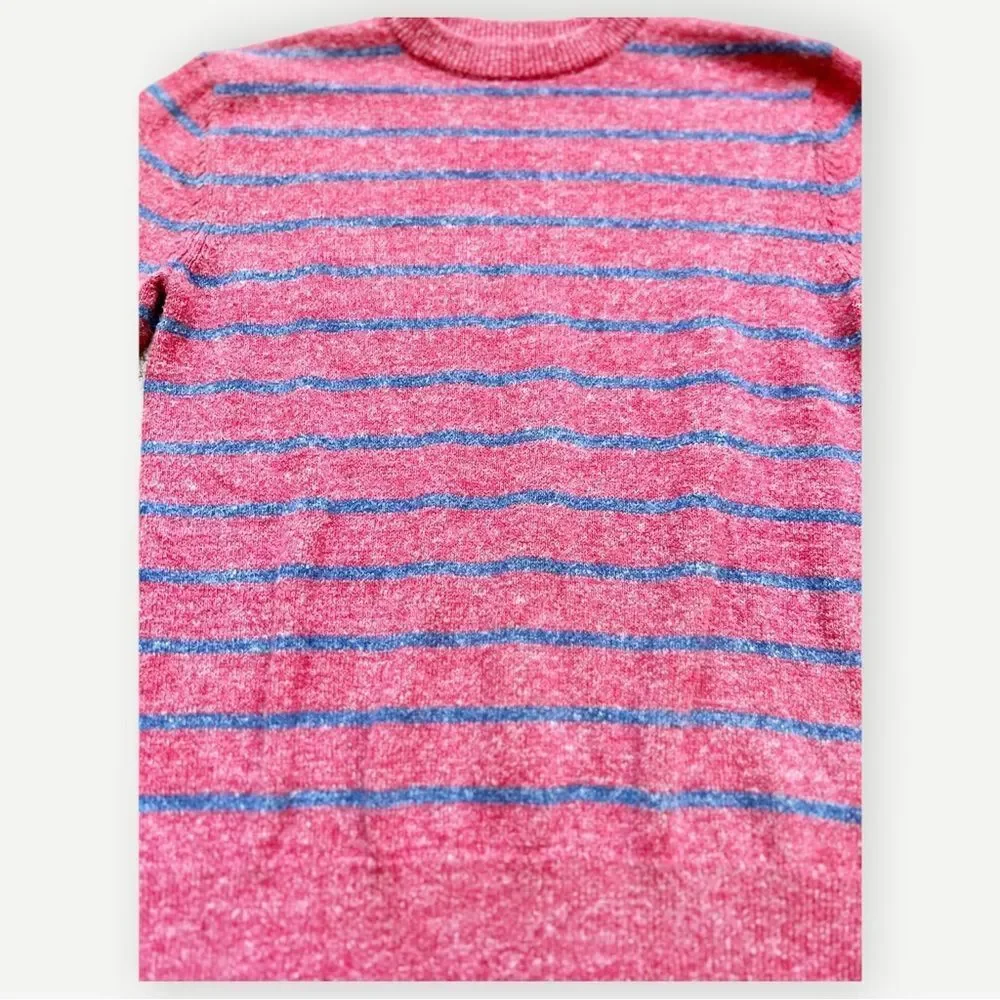 Gap Kids Boy’s Kid’s Red & Blue Striped Crewneck Pullover Sweater. Medium. 8. 9.